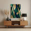 Abstract Shapes 36 Brown Metal Wall Art-1378847477