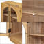 Large Storage Sideboard With Glass Doors And Unique Arched Design For Dining Room-580350868