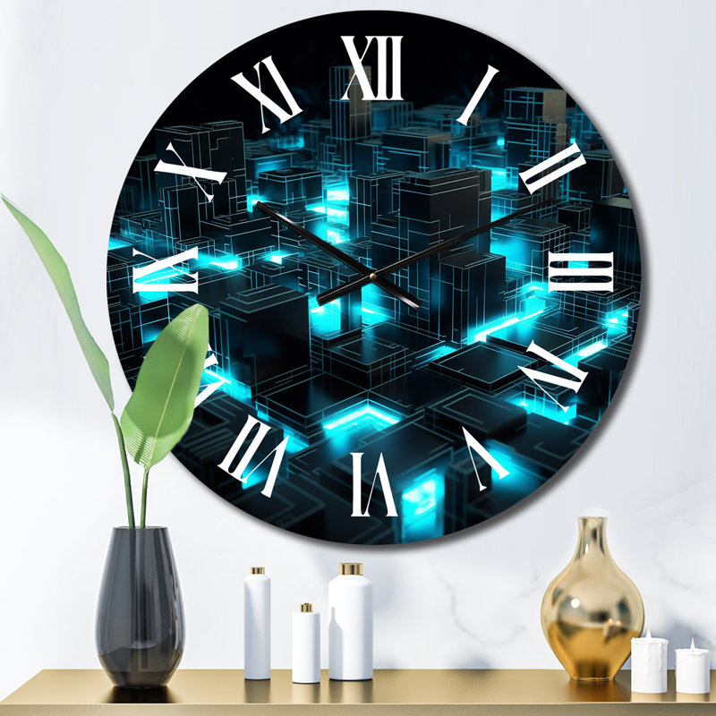 Horloge murale 3D 3D Cityscape, Petit