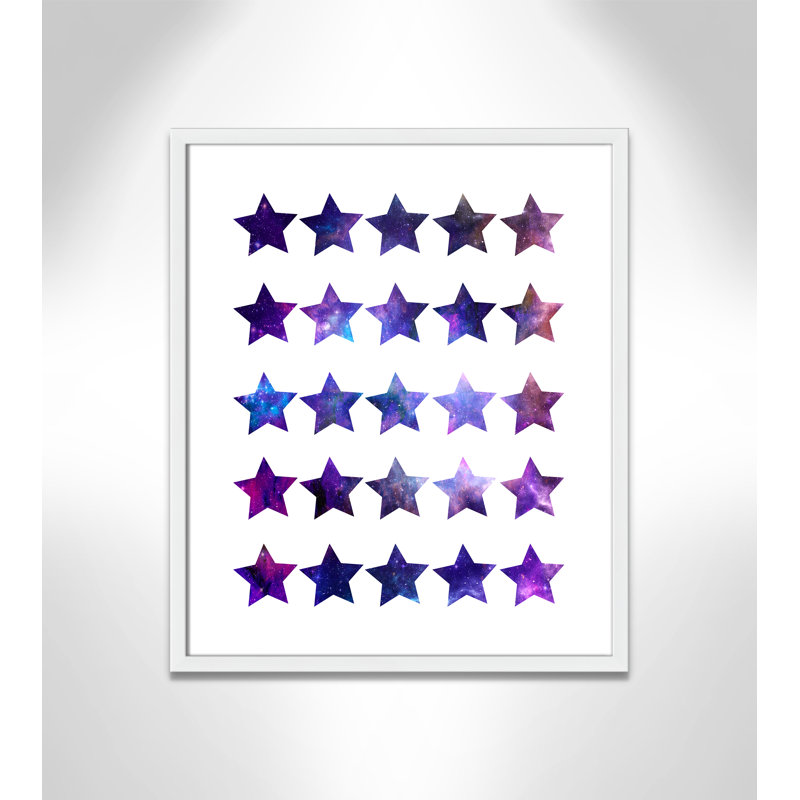 Décoration murale pour enfants rockin, H 25,5 po x l 21,5 po x P 1,19 po, Encadré de boîte blanc