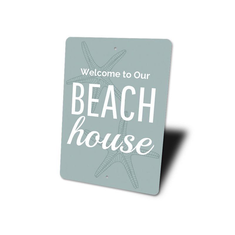 Panneau de bienvenue Beach House, H 14 po x l 10 po x P 0,04 po
