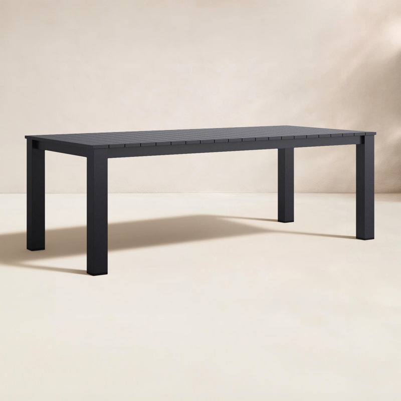 Table de salle à manger d'extérieur Ammelie, Gris