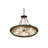 6 - Light Bronze Bowl Pendant