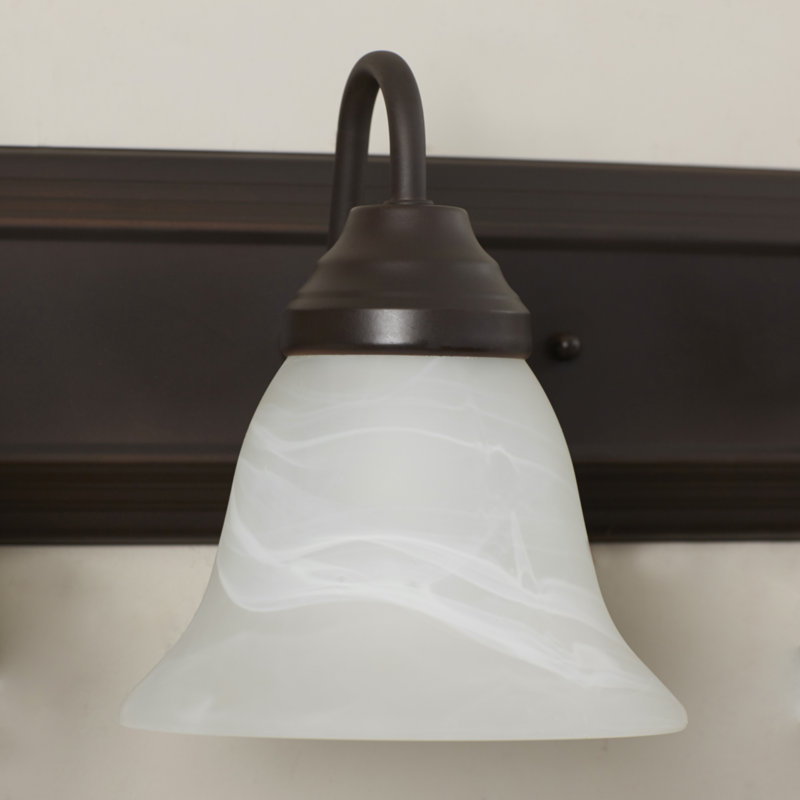 Mandu 5 - Light Dimmable Vanity Light, Marble/Oil Rubbed Bronze