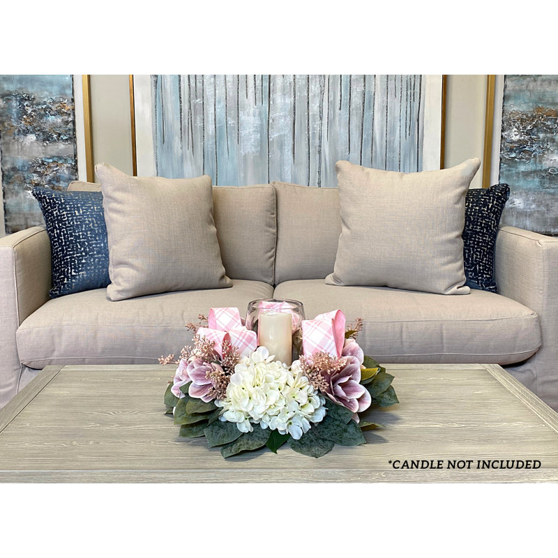 Hydrangea and Magnolia Candelabrum