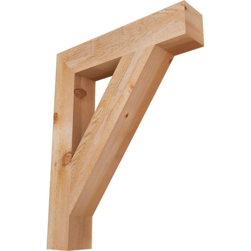 Support de bloc traditionnel, H 40 po x l 6 po x P 32 po, Cèdre rouge de l'Ouest (scié brut)