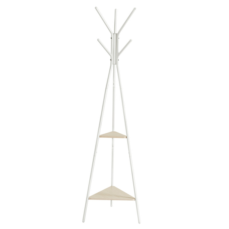 Abingd Freestanding 2 - Hook Coat Rack, Natural Beige