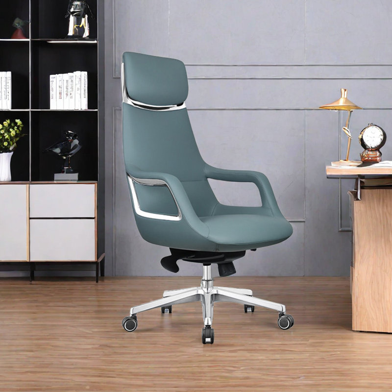 Raivyn Task Chair with Headrest,  Gray Blue