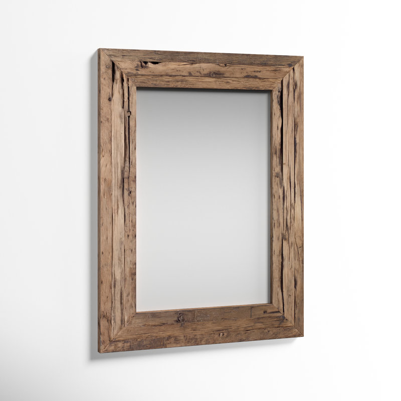 Plympton Wood Rectangle Wall Mirror