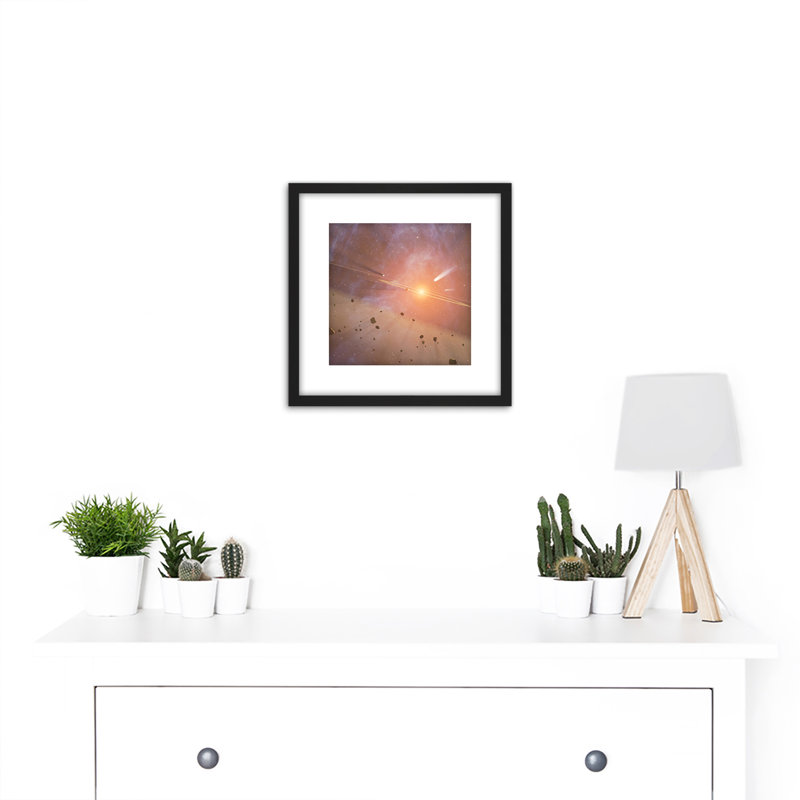 Space NASA Star Epsilon Eridani Asteroids Illustration - Single Picture Frame Print