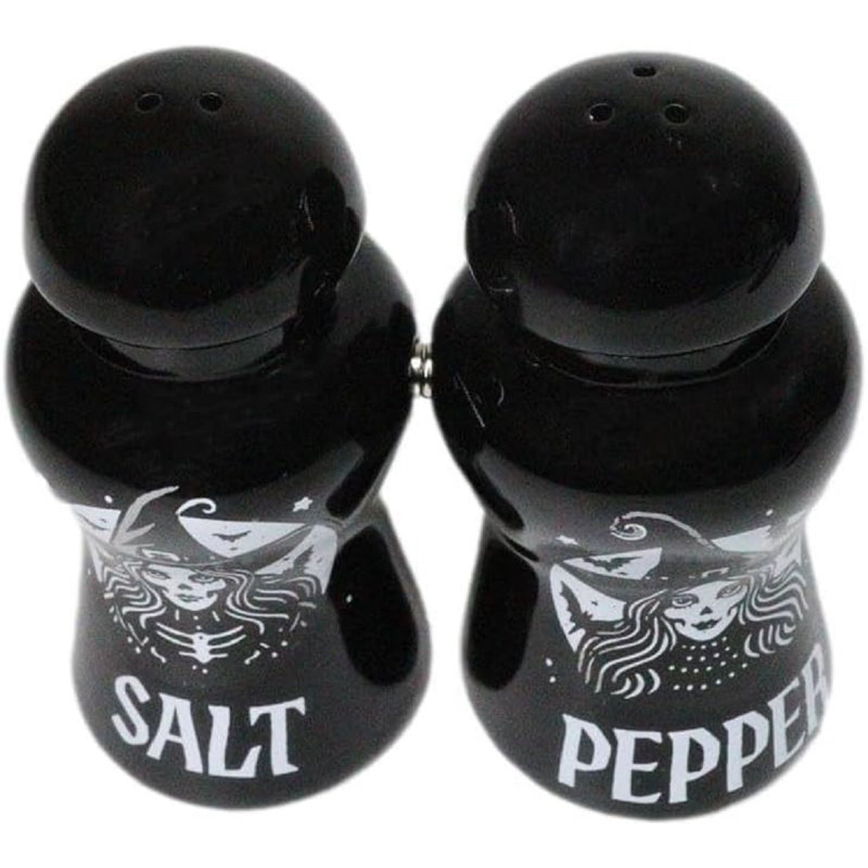 Ensemble de poivrières en céramique Wicca Black Magic Grand High Witch Apothecary