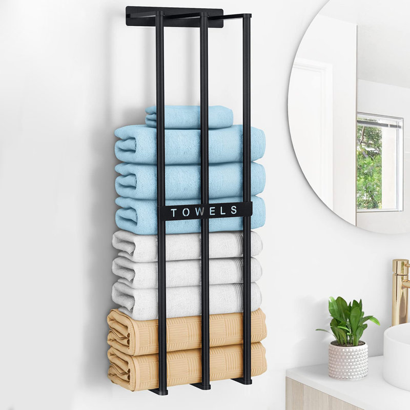Porte-serviettes mural de 30 pouces, Noir
