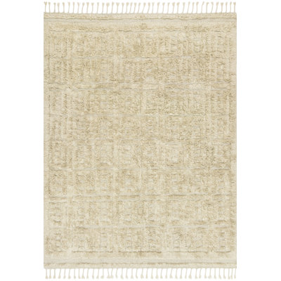 HYGGE Geometric Area Rug in Beige