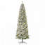 Sapin de Noël artificiel mince enneigé 9 pi