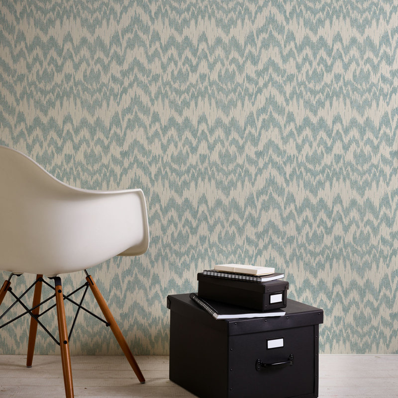 Thundelarra 10.05m x 53cm Textured Roll, Green/Teal