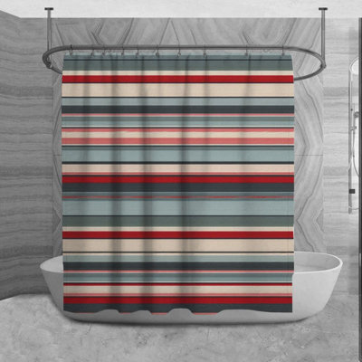 Kitzi Microfiber Shower Curtain