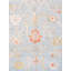 Tapis unique bleu / ivoire / brun de 9 pi 5 po x 12 pi 11 po Oushak
