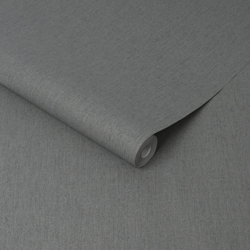Superfresco Easy Calico Textured Plain Wallpaper, Charcoal