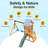 ROBUD Wooden Swing Set with Slide and 2 Swing(s)