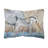 Blue Heron in The Reeds Indoor/Outdoor Throw Pillow