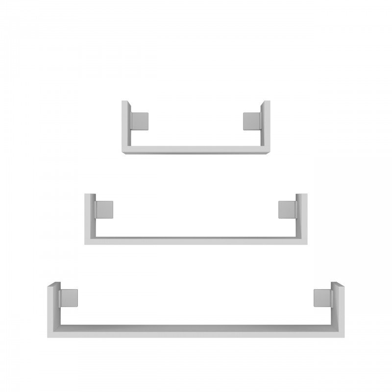Spiru 20cm H x 15cm W Standard Bookcase, White