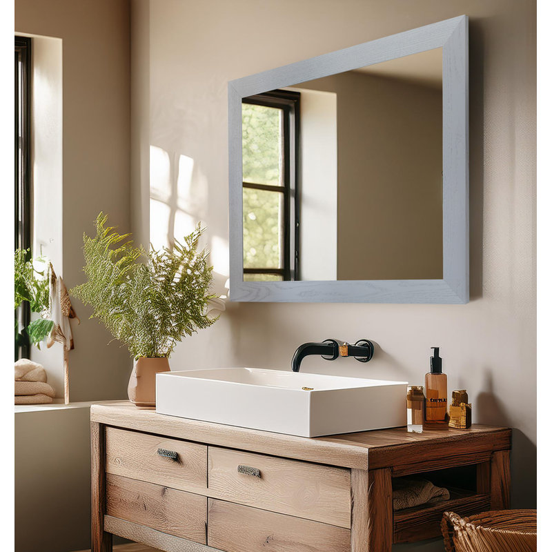 Miroir Ebark Designs Ebark, Gris, 42 po x 33 po
