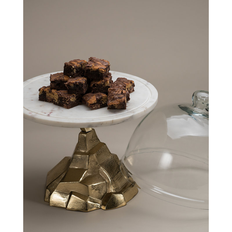 Exum Cake Stand, Gold