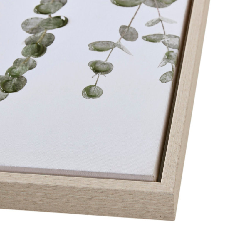 Ensemble de décoration murale en toile encadrée 2 pièces Eucalyptus