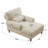 Jazier Upholstered Chaise Lounge with Adjustable Backrest-882745159