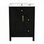 Meuble-lavabo de 24 po avec lavabo en céramique-912443406