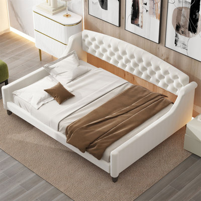 Tramone Modern Luxury Tufted Button Daybed