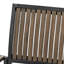 De 2 chaises en bois gris. Design industriel moderne. Chaise verticale à lattes verticales, (2), facile à assembler