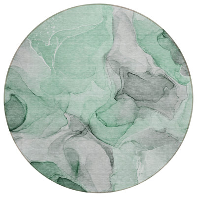 Alfonzo Washable Abstract Indoor / Outdoor Rug