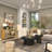 Wooden 1 Shelf and 3 Doors Room Cabinet with Mirrored Front-323362523