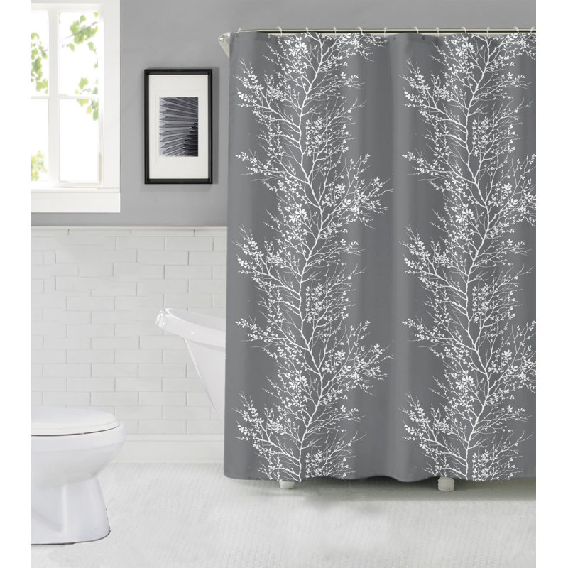 Rideau de douche simple, gris