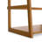 Acadian 63"H Solid Wood Transitional 5-Shelf Ladder Bookcase with Slanted Frame and Open Storage-1932075336-1932596971