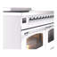 Cuisinière à induction ILVE Nostalgie II Series 40 po avec 6 éléments à induction (porte en verre)-1695305327