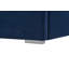 Très grande base de lit en velours / tête de lit à oreilles capitonnée verticale / lit plateforme tapissier / lattes de bois robustes / aucun sommier nécessaire / assemblage facile - bleu royal-129604080-129604084
