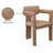Exilda Vegan Leather Dining Chair-2008449183