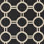 Tapis intérieur / extérieur noir / beige à motif géométrique Arneshia-20794314
