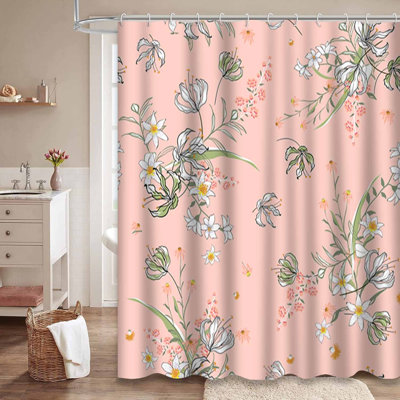 Magnifique rideau de douche avec 12 crochets