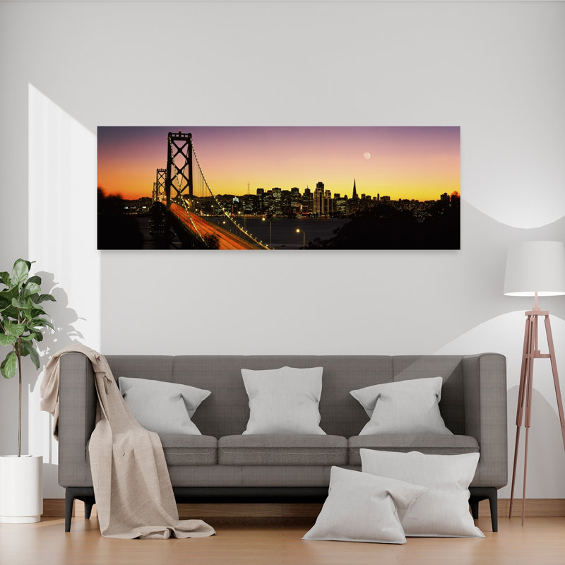Bay Bridge San Francisco CA USA by Richard Sisk - Wrapped Canvas Panoramic Print, 50.8 cm H x 152.4 cm W
