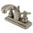 Kingston Brass Elinvar Two-Handle 3-Hole Deck Mount 4" Centerset Bathroom Faucet with Brass Pop-Up-64005483-71842459