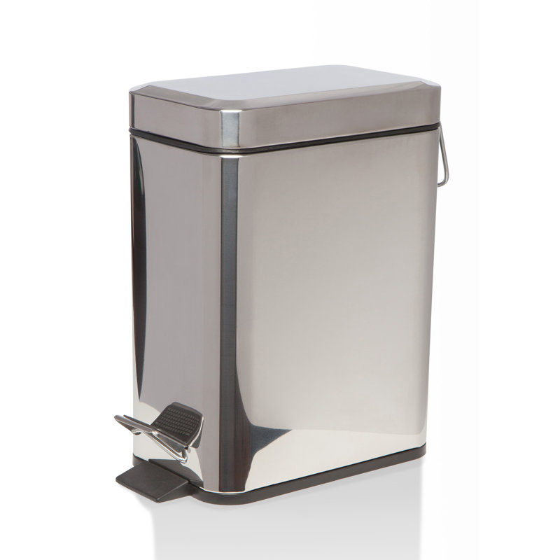 Steel Step On Kitchen Trash Can - 5L