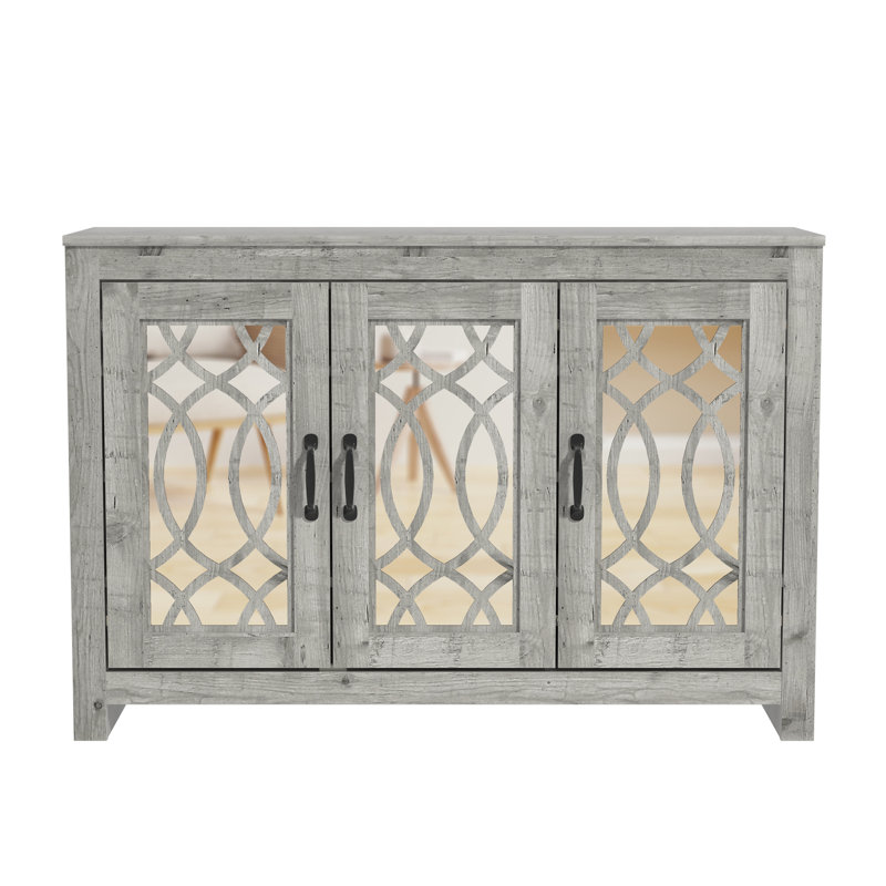 Eleana 16 Pair Shoe Storage Cabinet, Mexican Gray