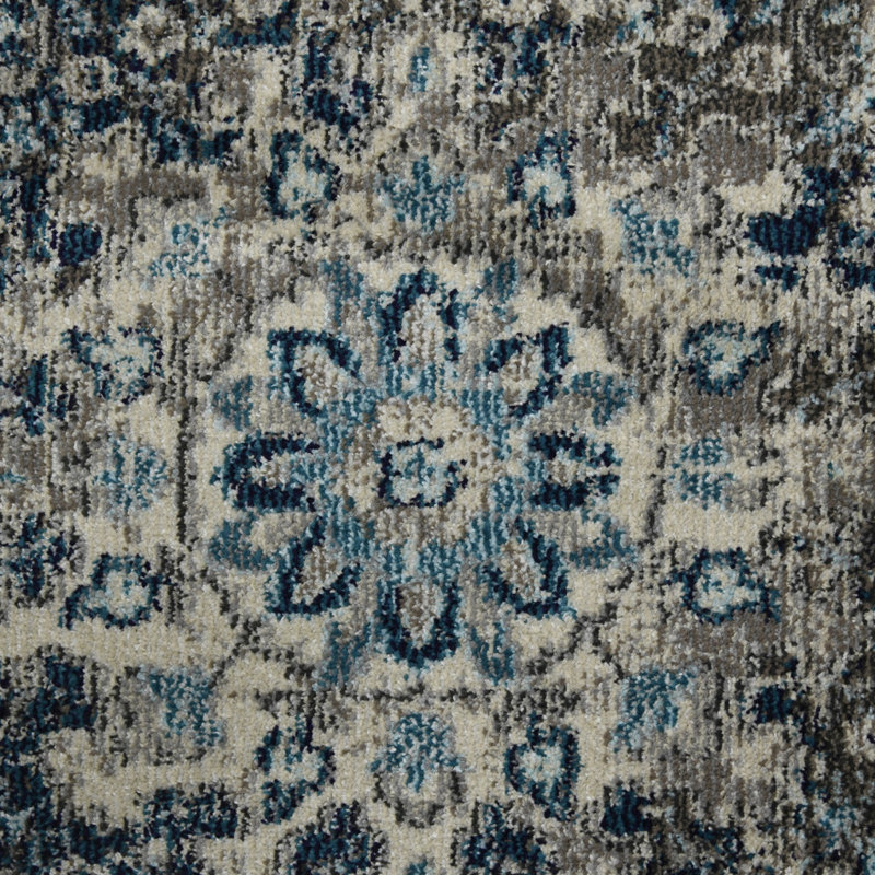 Tapis bleu sarcelle 7 pi