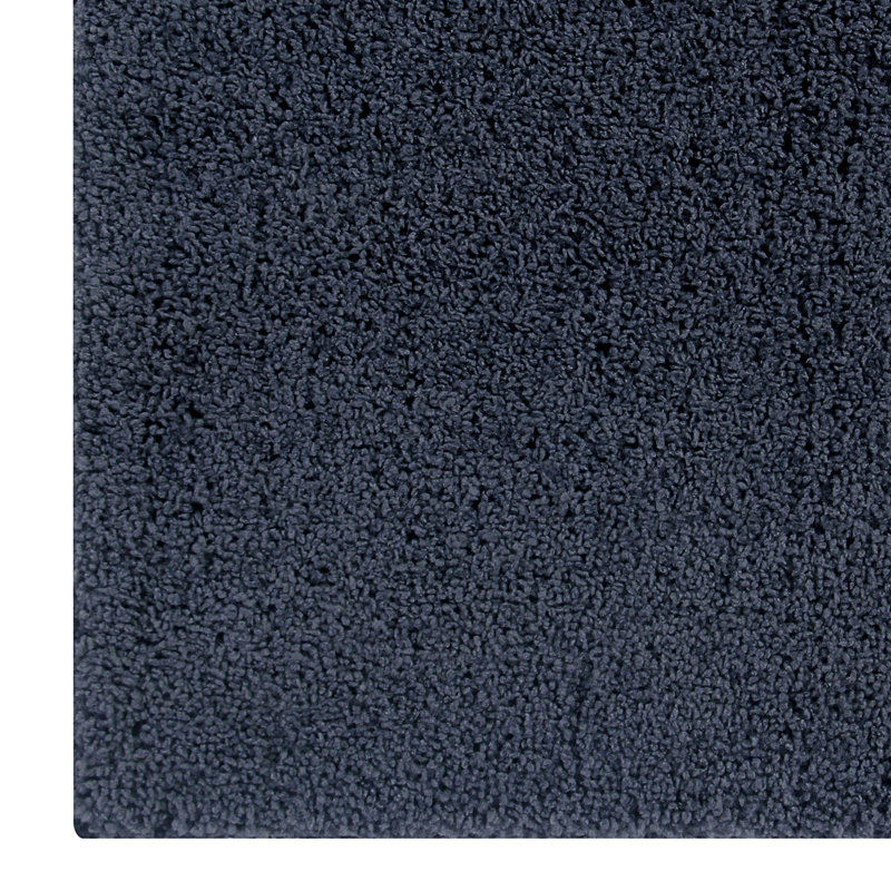 Ensemble de tapis de salle de bain 100% polyester Magdelyn Collection, Gris anthracite