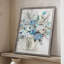 Blue Contemporary Bouquet Framed Print - Solid Wood 48415-897008090