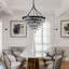 Fokje 9-Light 24" Tiered Black Crystal Chandelier