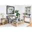 Table d'appoint Modern Modern Rustic, 23,8 x 23,8 x 24 po, béton et bois, Chic For Homes 23,8 x 23,8 x 24 po